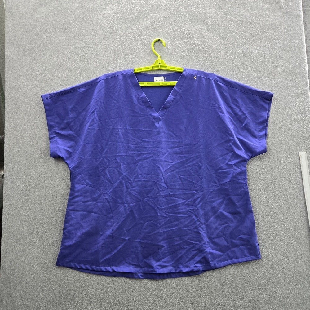 Mandala Women Scrub Top 4XL Purple Equa-Tek Medical PO24-K Short Sleeve